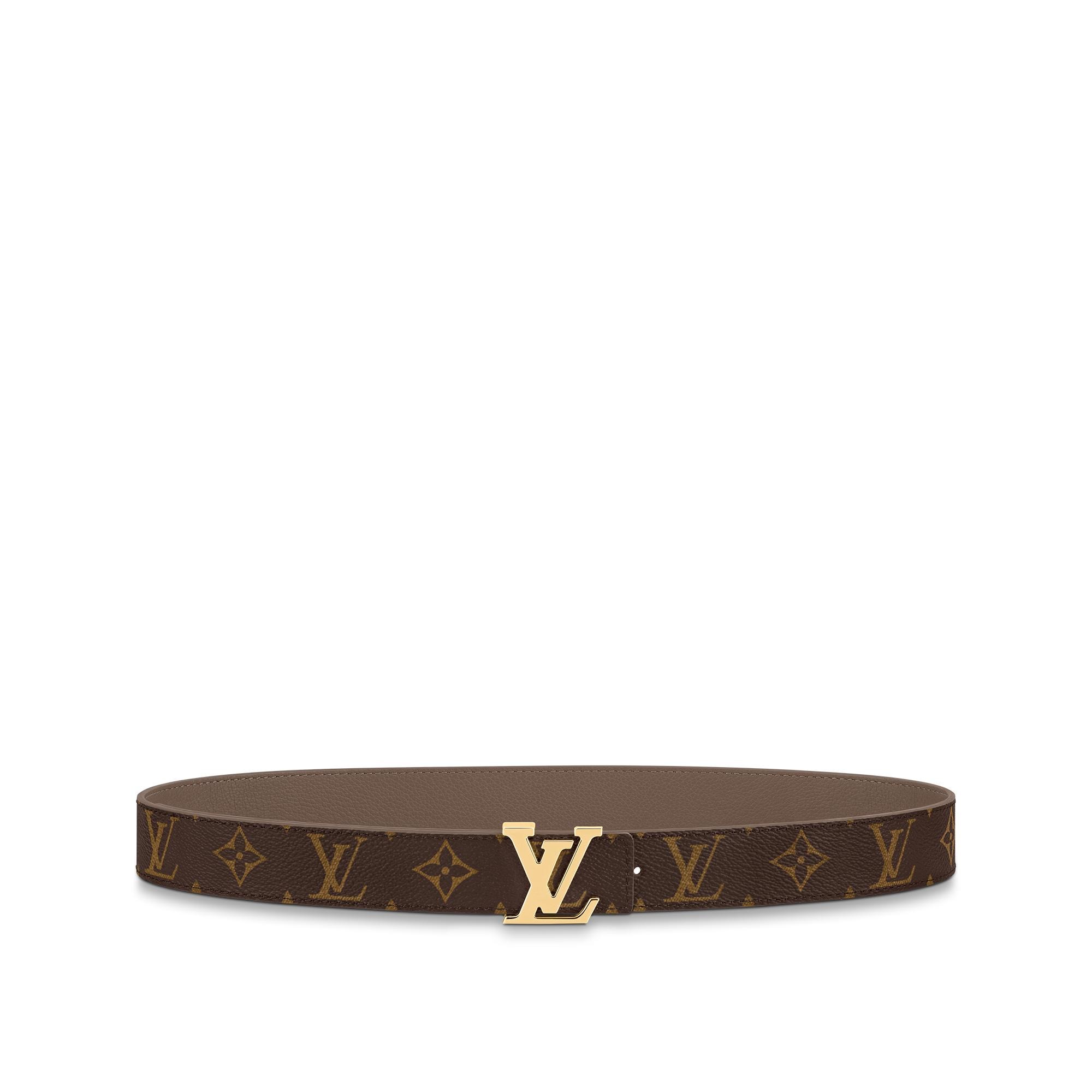 Louis Vuitton LV Initiales Monogram Cognac 40mm Reversible Belt - Gold Engraved Buckle main image 0